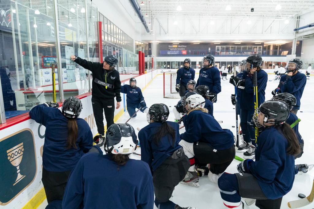 Capitals ALL CAPS ALL HER Adult Learn to Play Clinic - March 7, 2024 Capitals ALL CAPS ALL HER Adult Learn to Play Clinic - March 7, 2024