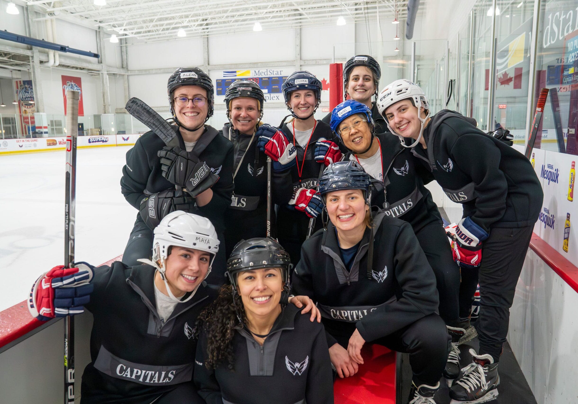 Capitals ALL CAPS ALL HER Adult Learn to Play Clinic - March 7, 2024 Capitals ALL CAPS ALL HER Adult Learn to Play Clinic - March 7, 2024